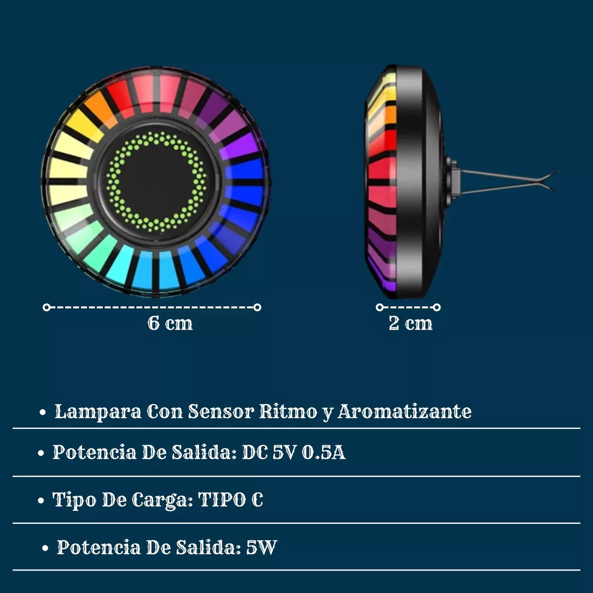 Luz Ritmica Led RGB Para Auto